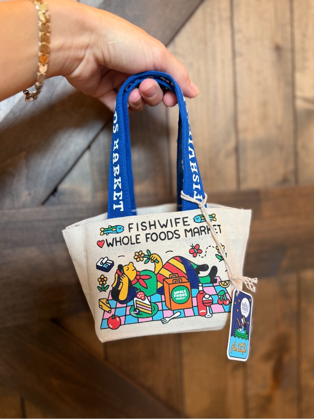 PRICE FIRM - Fishwife x Whole Foods Market Micro Tote